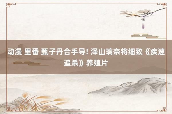 动漫 里番 甄子丹合手导! 泽山璃奈将细致《疾速追杀》养殖片
